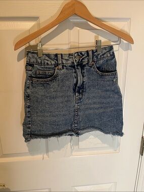 wild fable Light Blue Distressed Denim Mini Skirt